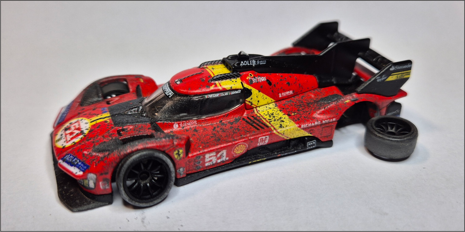Hot Wheels Premium - Ferrari 499P after endurance run